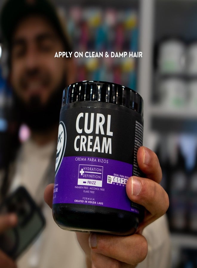 Rolda Curl Cream - Curly Hair Products for Men - Anti Frizz Curl Defining Cream with Oil Blend - Hydrates, Enhances Shine & Texture - Nourishes & Softens Strands - Non-Greasy & Lightweight (8.81 oz) - Image 4